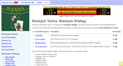 Desktop Screenshot of blackjacktactics.com